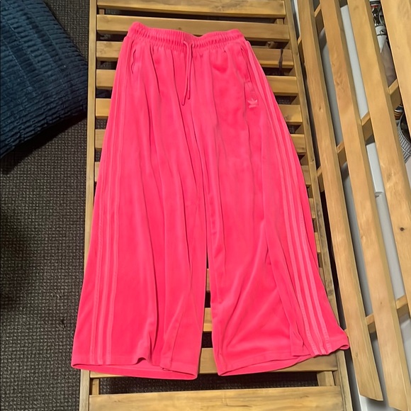 Jeremy Scott x Adidas Vibrant Pink Track Pants - Picture 1 of 1